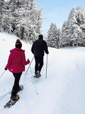 Schneeschuhwandern im Kärnten-Urlaub rund um das Hotel Hochschober