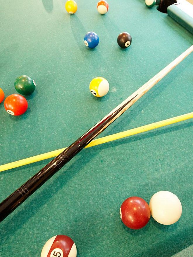 Billiard table in the youth club of the Hotel Hochschober in Carinthia
