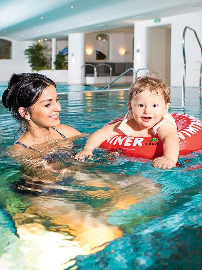 Kids love the Hochschober swimming pool and the heated seaside resort.