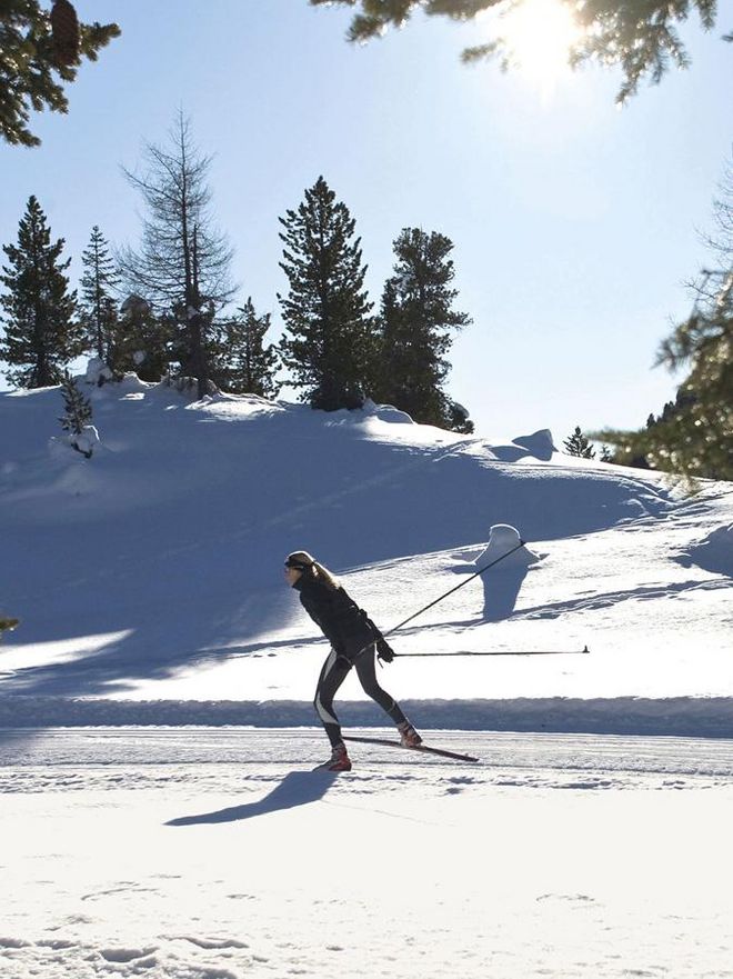 Snijeg sigurne staze za skijaško trčanje u čarobnom krajoliku oko hotela Hochschober © Turracher Höhe
