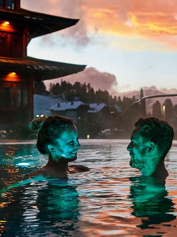 Romantic Felsenbad: Experience our wellness oasis in the Hotel Hochschober Turracher Höhe