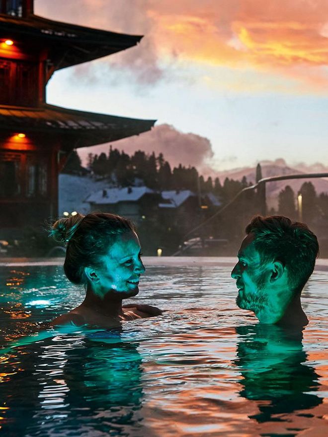 Romantisches Felsenbad: Erleben Sie unsere Wohlfühloase im Hotel Hochschober Turracher Höhe 