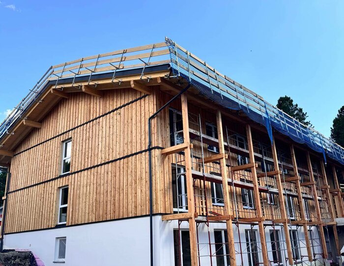 Außenansicht der neuen Mitarbeiterunterkunft